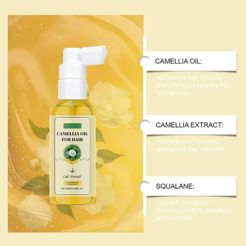 Spray Aceite De Camelia Pelo Control Frizz Brillo 2 X 50ml