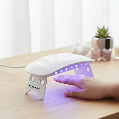 Cabina Para Uñas Dehuka Led/uv Mini, Compacta Y Portátil, Secado Rápido