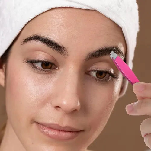 Nogeqi 4pcs Mini Pinzas De Precisión Para Cejas Y Vello