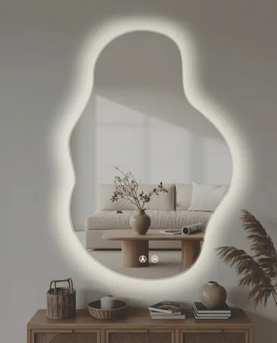 Espejo Nube Led Irregular 60×80 Luz Regulable Y Desempañador