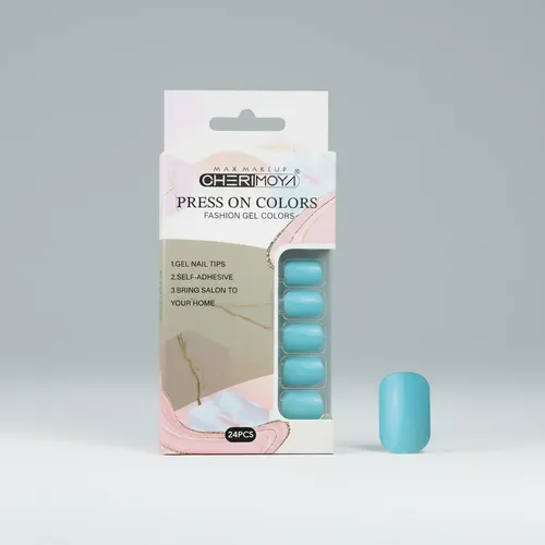 Press On Tips Autoadhesivo Oval Cherimoya