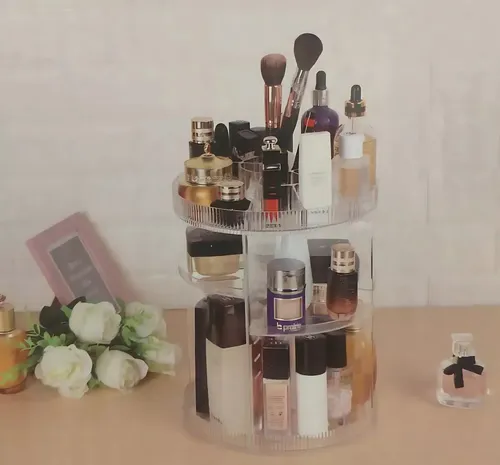 Organizador De Maquillajes Y Cosméticos Acrílico Giratorio