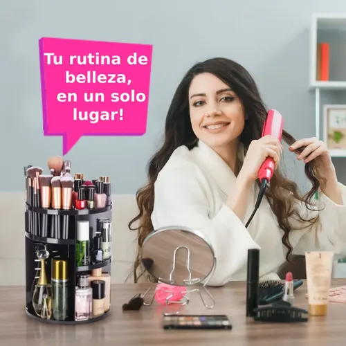 Organizador Porta Cosméticos Giratorio Plástico Giro 360