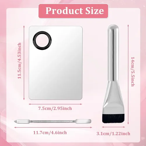 Set De Maquillaje 3 Piezas Con Paleta Y Espátula