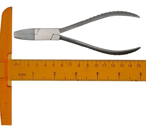 Pinzas Para Cambiar Plaquetas Lentes Media Luna Plata
