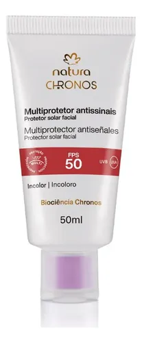 Protector Sólar Facial Antiseñales Fps 50 Chronos Derma 50ml