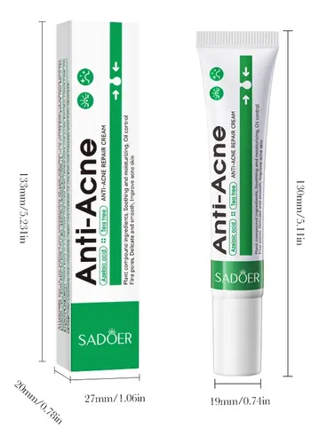 Crema Antiacné Sadoer Cuidado Facial Reparador Y Calmante P