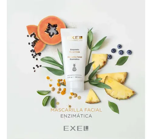 Máscara Facial Enzimática Exfoliante Peeling Exel Tipo de piel Todo tipo de piel