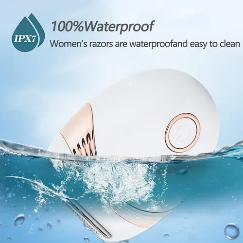 Depiladora Eléctrica Recargable Para Mujer Cuerpo Blanco