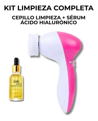 Cepillo Facial Limpiador Exfoliador Masajeador Piel Grasa