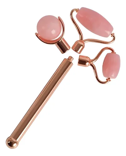 Masajeador Facial Jade Roller Piedra Guasha Importado Caja