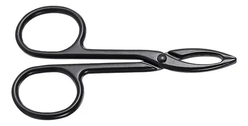 Pinzas Para Cejas, Tijeras, Mango Recto Negro
