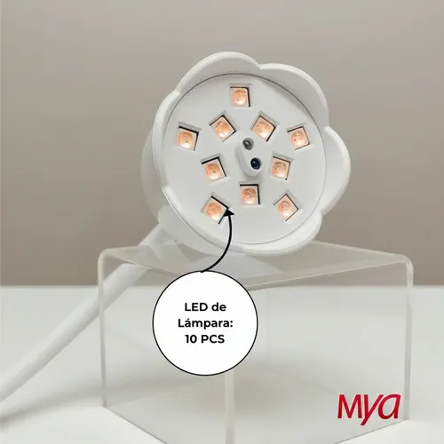 Cabina Para Uñas Flor 2 Uv Led 20w Paris Night Inalámbrica