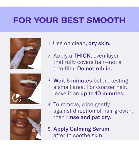 Crema Eliminadora De Vello Facial Para Mujeres Con Suero