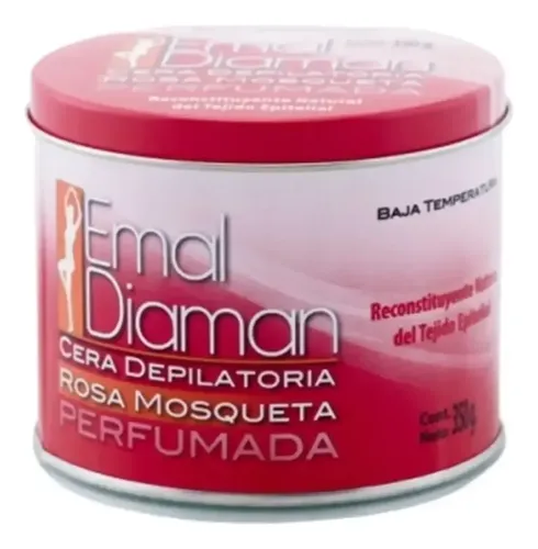 Emal Diaman Cera Depilatoria Rosa Mosqueta Lata 350g