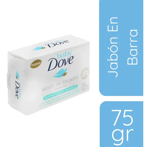 Dove Baby Jabon Barra Hipoalergénico Humec Sensible X 6 Unid