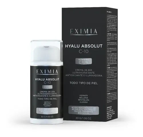 Eximia Hyalu Absolut C-10 Crema Hidratante Antiedad Iluminadora Antioxidante 30g