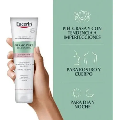 Eucerin Dermopure Gel Limpiador Concentrado 150ml Piel Grasa