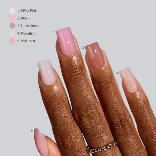 Uñas Postizas Btartboxnails Xcoattips Bare 5 Shades Nude