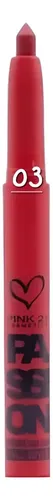 Delineador Retráctil Para Labios De Pink 21 Color 03 Rojo