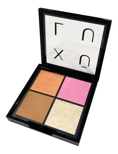 Paleta De Rostro Rubor Iluminador Y Contorno Xulu Cosmeticos