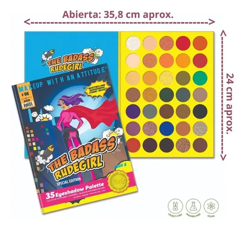 Paleta De 35 Sombras Para Ojos Book 6 The Badass Rudegirl Ru