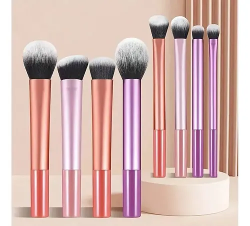M/h Set 8pzs Brochas De Maquillaje Profesionales Alta