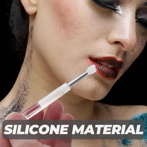 Transparent Silicone Lipstick Brush For Makeup Use 4pcs Kit