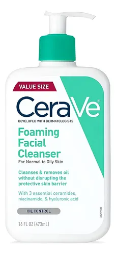 Cerave Gel Espumoso 473ml Piel Normal A Grasa Día/noche