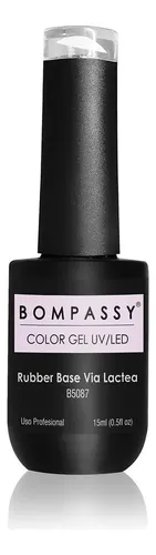 Esmaltes Semipermanentes Profesionales Bompassy Color B5087 – RUBBER BASE VIA LACTEA