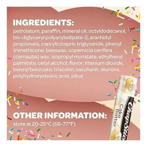 Chapstick Balsamo Labial Sabor Cake Batter Por Unidad