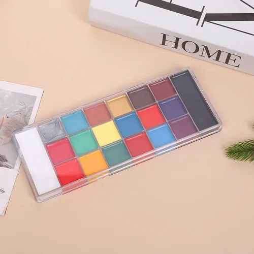 A Paleta De Maquillaje Facial 20 Colores Con Aceite -x