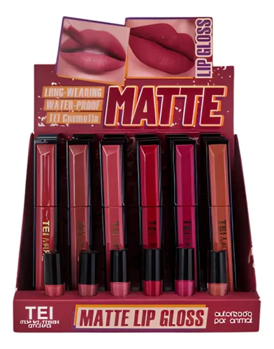 Labial Líquido Matte Larga Duracion X6uni Tei Cosmetica
