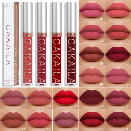 Set 10 Labiales Líquidos Mate Cakaila Larga Duración