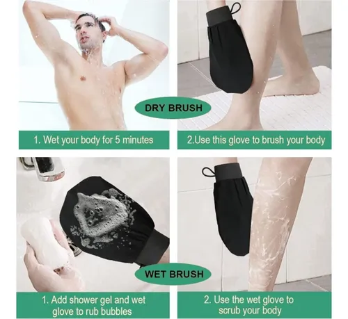 Guante Exfoliante Corporal Con Microdermoabrasión