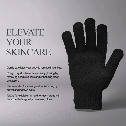 Guantes Exfoliantes Evridwear Con Mango Largo Y Textura