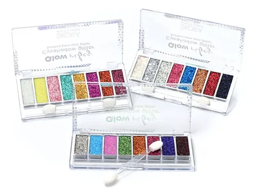 Sombra Ojos Glitter Glow Vibes Con Aplicador Modelo 3 39554