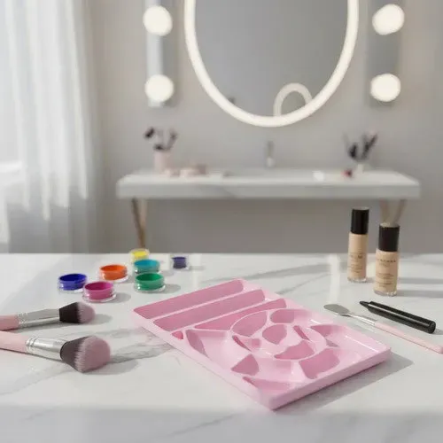 Paleta Mezcladora De Maquillaje Artístico Manicuria Plastica