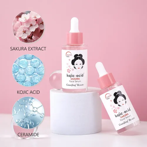 Set 3 Piezas Kojic Acid Sakura Skincare Guanjing Beauty