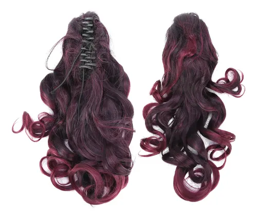 Extensiones De Cabello, Peluca, Larga Y Rizada, Con Pinza