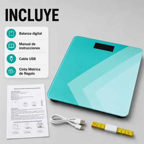 Balanza Digital Personal Hasta 180kg Recargable Usb Freeway