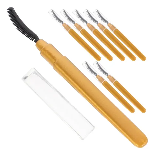 Set De 8 Cepillos Para Pestañas Y Máscara De Pestañas