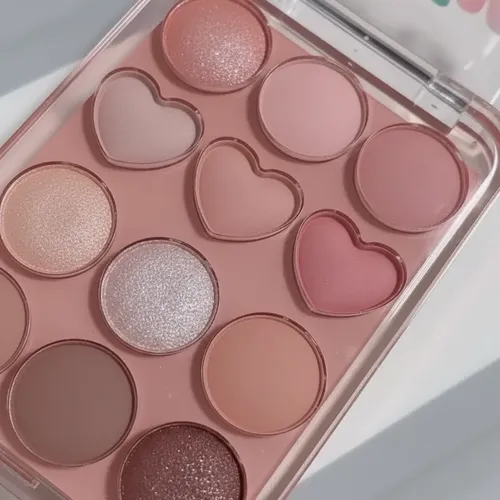 Paleta Sombras X 12 Colores Tonos Nude Brillosos Mate Asian