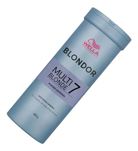 Wella Polvo Decolorante Blondor Aclara 7 Tonos 400g Azul Cs