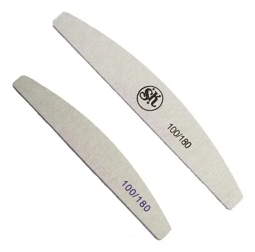 Limas Grises Sk / Fn X 25 Unidades 100/180 Uñas Esculpidas