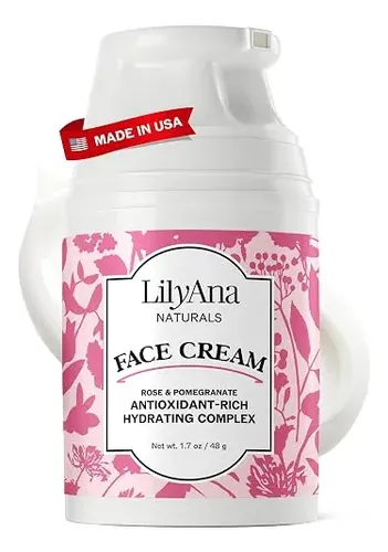 Crema Hidratante Rostro Y Cuello Lilyana Naturals Rosa