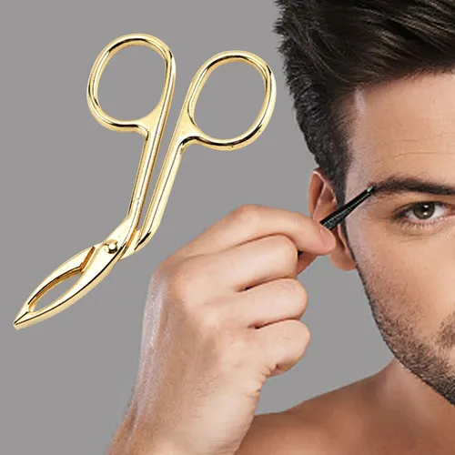 Pinzas De Cejas Profesionales Con Forma De Tijera, Herramien