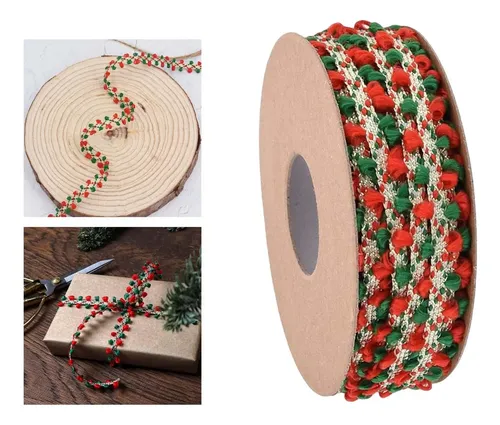 Cinta De Navidad Decoración Cintas De Bolas De Pelo Para