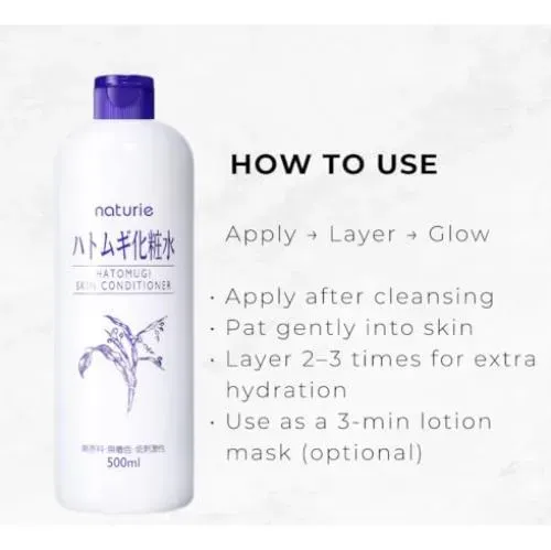 Naturie Hatomugi Pack Loción-gel-leche