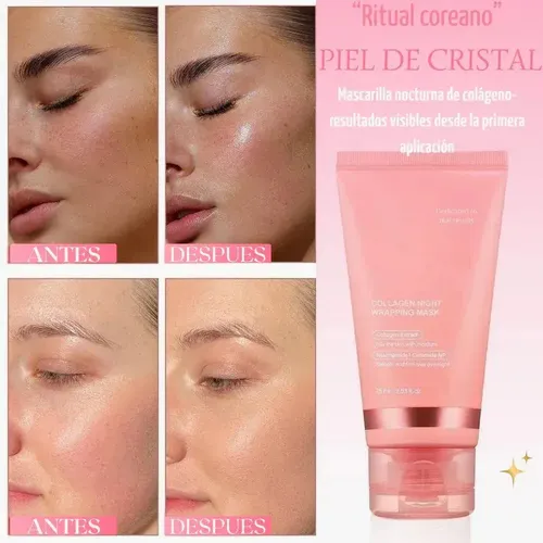 Mascarilla Facial Gel Nocturna Colageno Wrapping Mask Todo Tipo De Piel